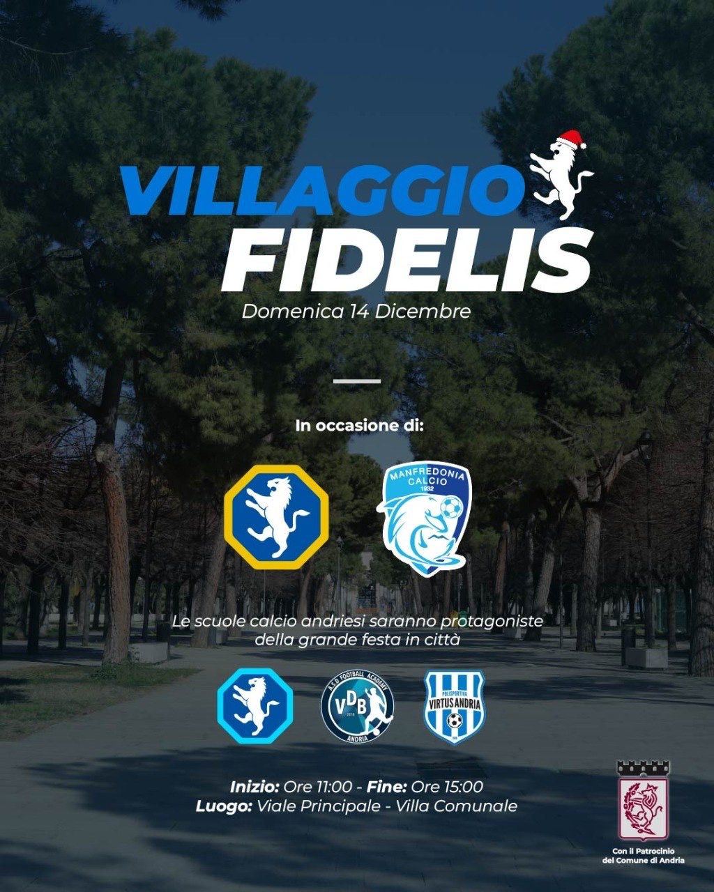 𝑽𝑰𝑳𝑳𝑨𝑮𝑮𝑰𝑶 𝑭𝑰𝑫𝑬𝑳𝑰𝑺”, 𝑳𝑬 𝑺𝑪𝑼𝑶𝑳𝑬 𝑪𝑨𝑳𝑪𝑰𝑶 𝑨𝑵𝑫𝑹𝑰𝑬𝑺𝑰 𝑷𝑹𝑶𝑻𝑨𝑮𝑶𝑵𝑰𝑺𝑻𝑬 𝑫𝑬𝑳𝑳𝑨 𝑮𝑹𝑨𝑵𝑫𝑬 𝑭𝑬𝑺𝑻𝑨