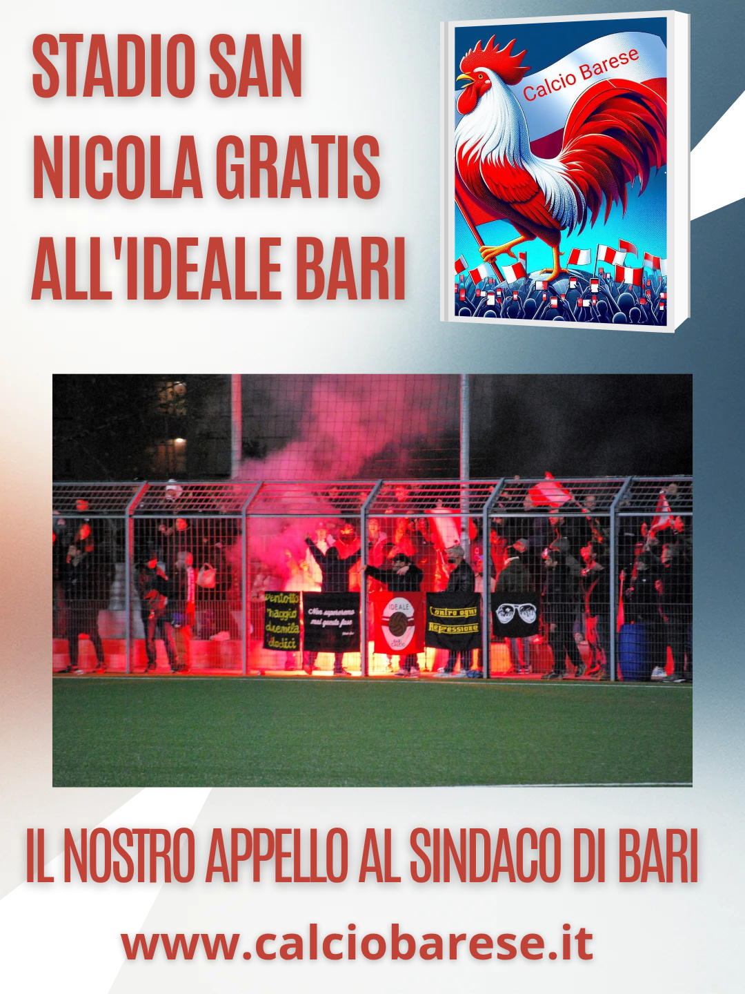 La proposta di Calcio Barese al Sindaco Leccese: il San Nicola torni al calcio popolare dell'Ideale Bari (CB)