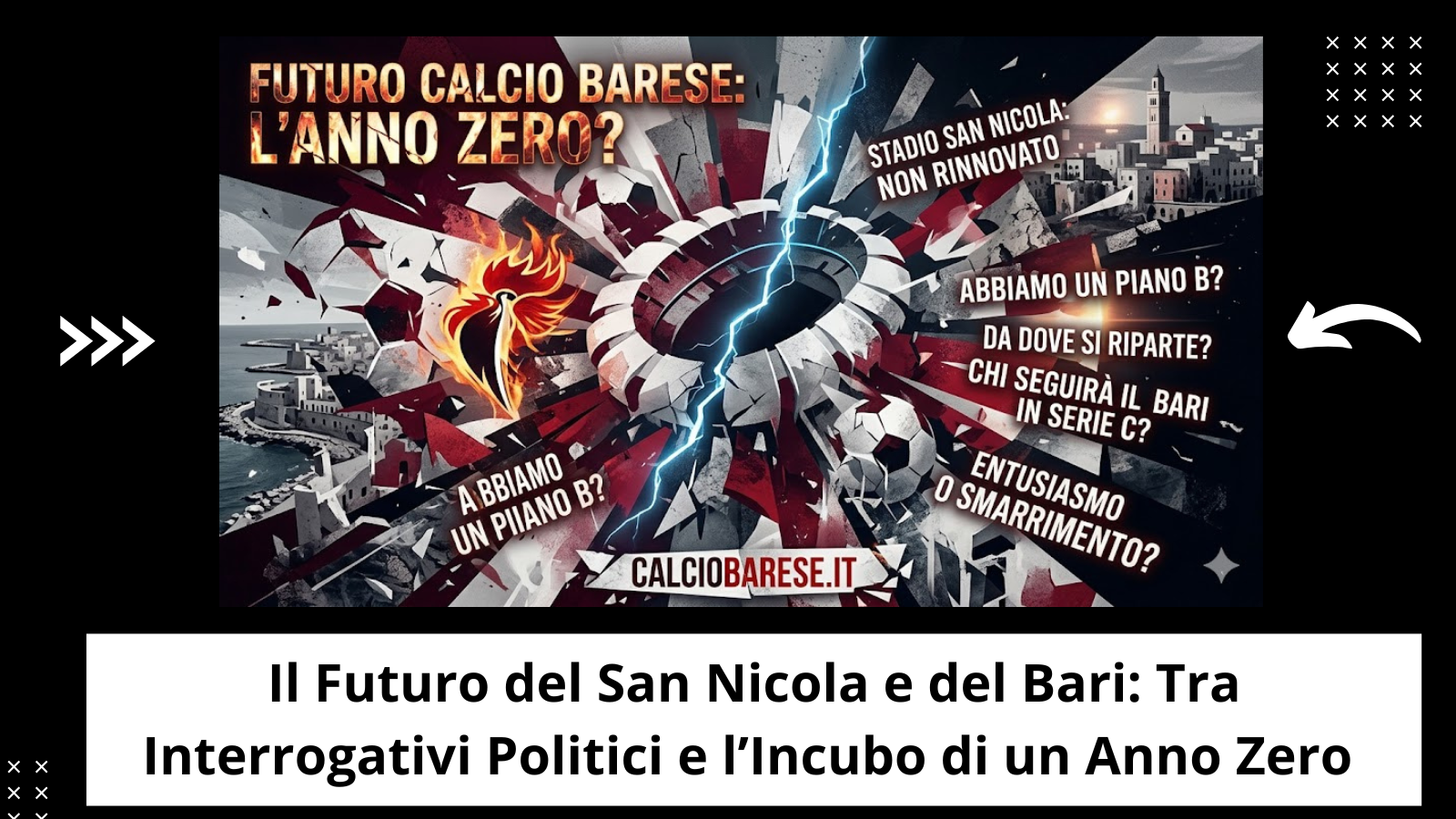 Il Futuro del San Nicola e del Bari: Tra Interrogativi Politici e l’Incubo di un Anno Zero (CB)