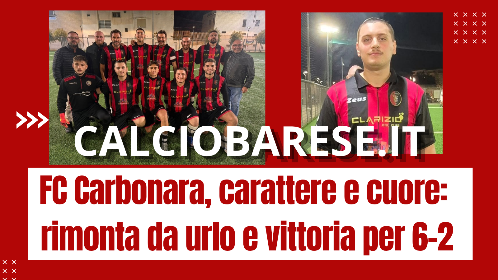 CB: FC Carbonara, carattere e cuore: rimonta da urlo e vittoria per 6-2
